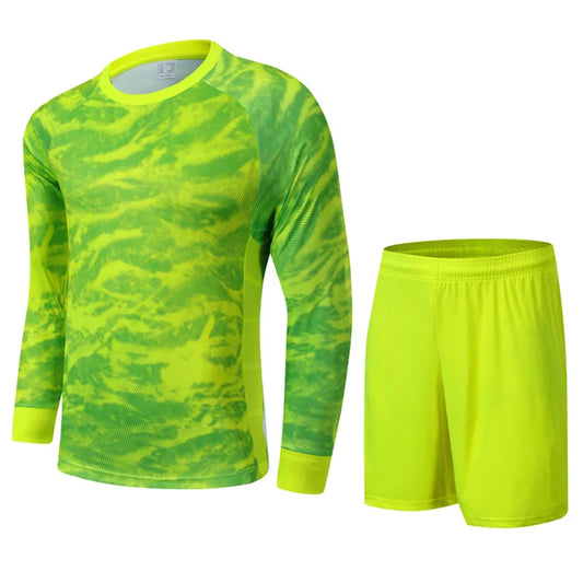 2021 New Long Sleeve Football Suit Men's Children's Gatekeeper's Clothes Leopard Camouflage Goalkeeper's Uniform Soccer Jersey